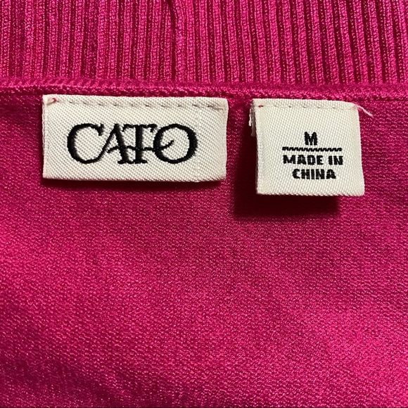 Cato Pink Soft Stretch Cardigan Sweater - Picture 4 of 5